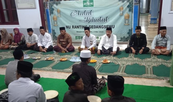 Halal Bihalal NU Ranting Gedangsewu dan Banom Tekankan Sinergi Hidupkan&nbsp;Masjid