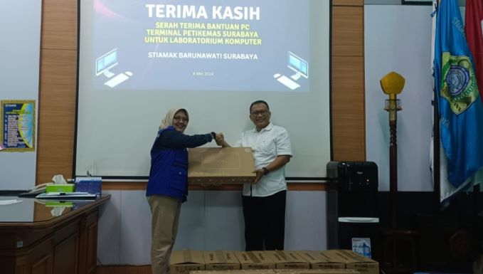 TPS Serahkan Bantuan PC untuk Laboratorium Komputer STIAMAK