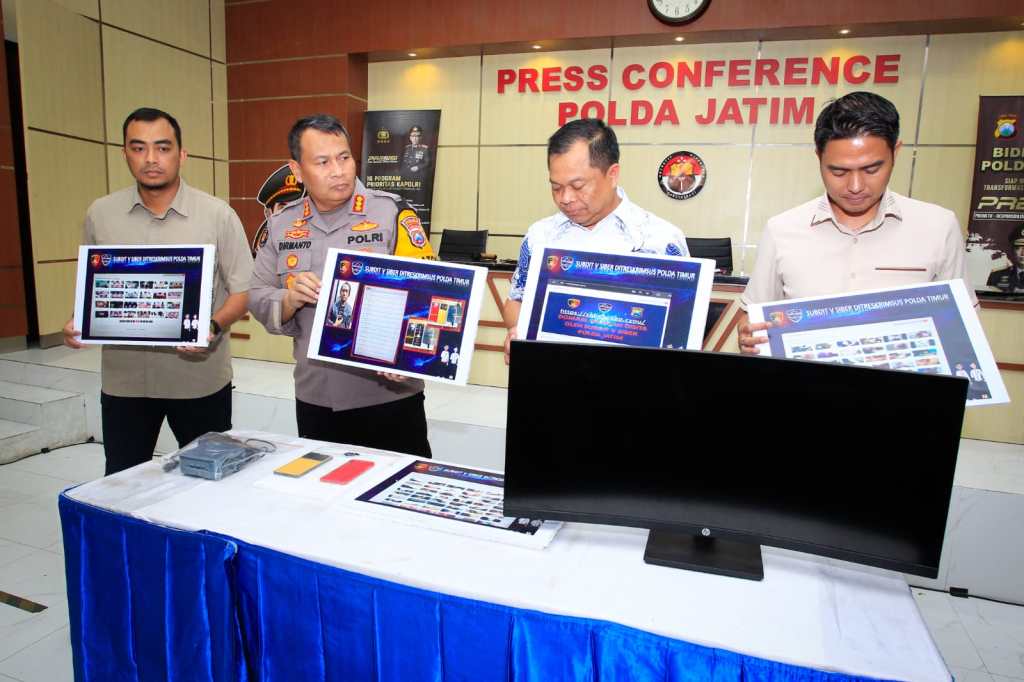 Subdit V Siber Polda Jatim Bongkar Ribuan Konten Website Asusila
