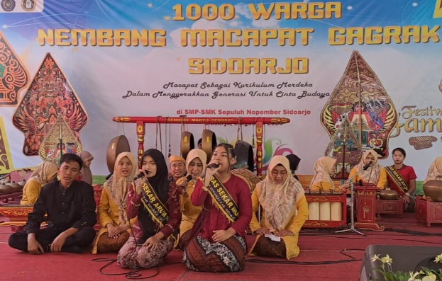 Pelajar Sidoarjo Antusias Ikuti Festival Gamelan&nbsp;Kahuripan