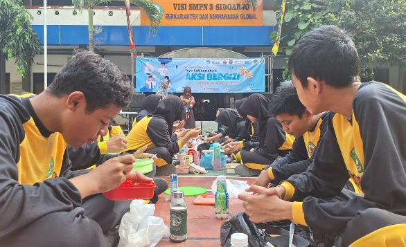 SMP Negeri 3 Sidoarjo Gelar Aksi Bergizi Untuk Cegah Stunting